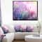 Designart - Growing and Blooming Lavender - Floral Framed Canvas Art print